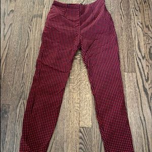 ⭐️F21 red gingham pants⭐️